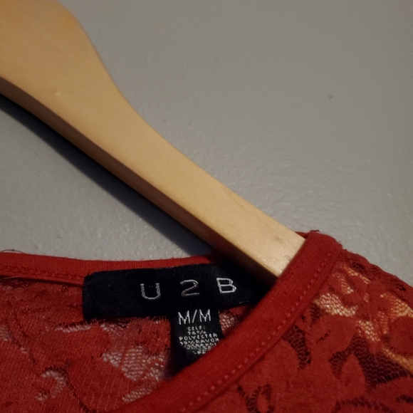 LOT OF 2 - U2B Red/Blue Shirt - Size M (read description) - Picture 5 of 12